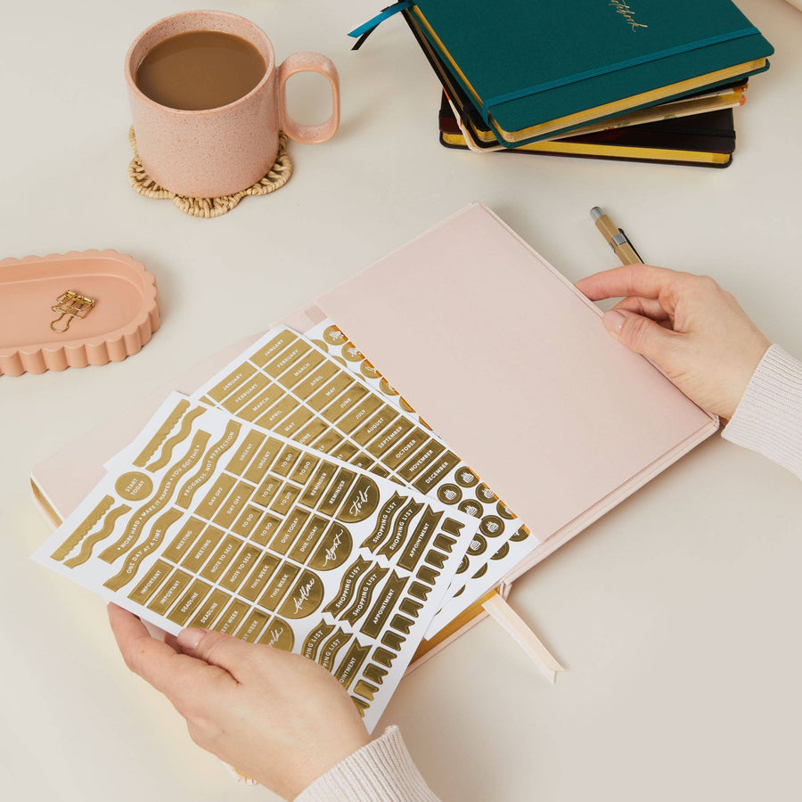 luxurious notebook; planner; pink planner