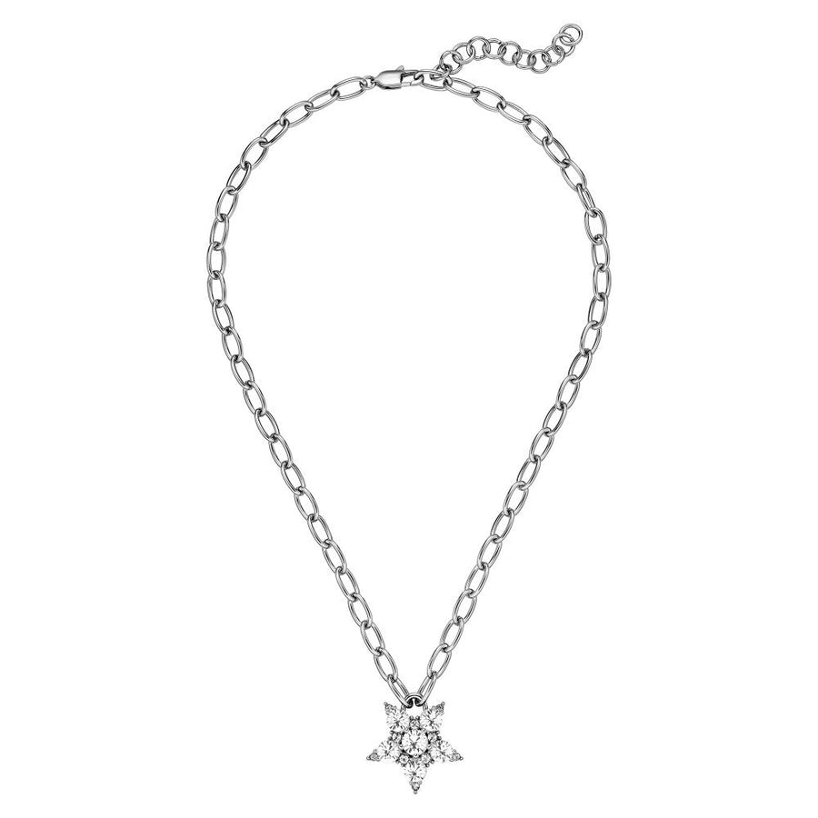 Sagitta SS Crystal Necklace