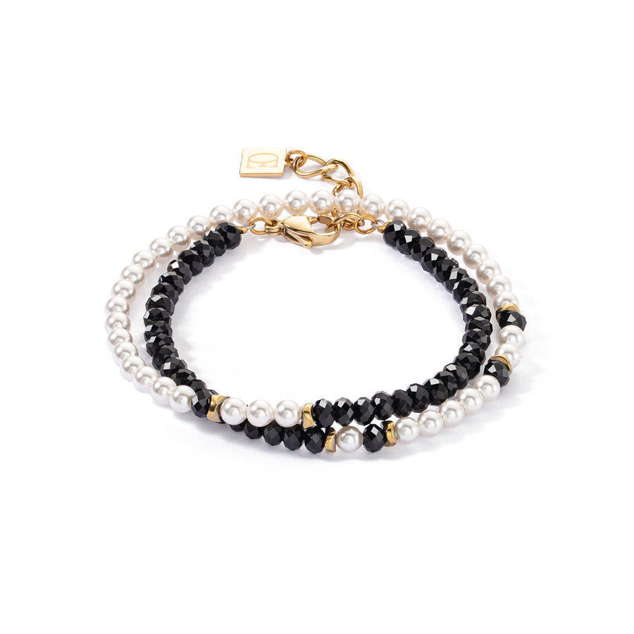 Princess Pearls White & Black Bracelet