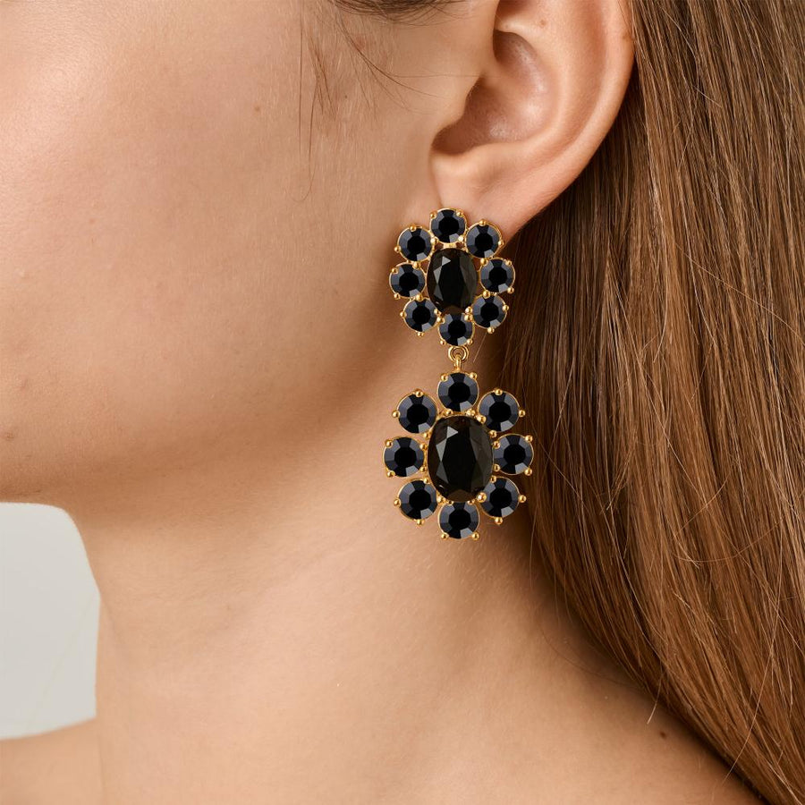 Lina SG Black Earrings