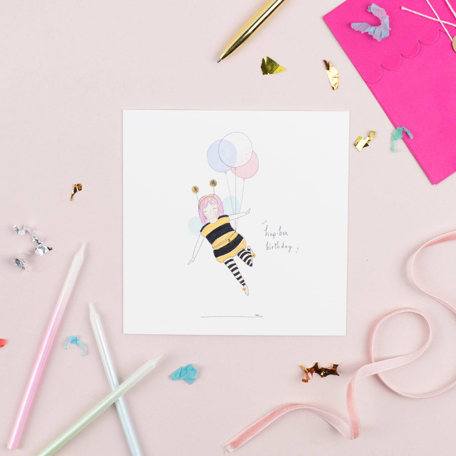 Hap-Bee Birthday! Greeting Card