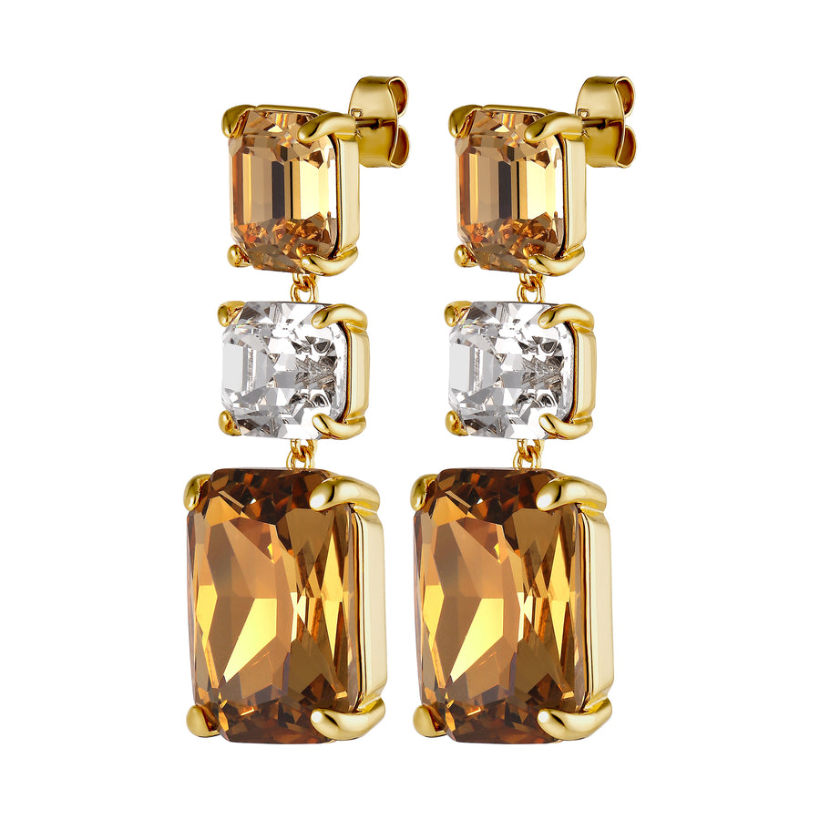 Esmara SG Golden Crystal Earrings