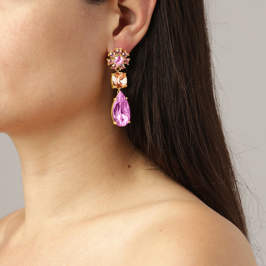 Misia SG Rose/Peach Earrings