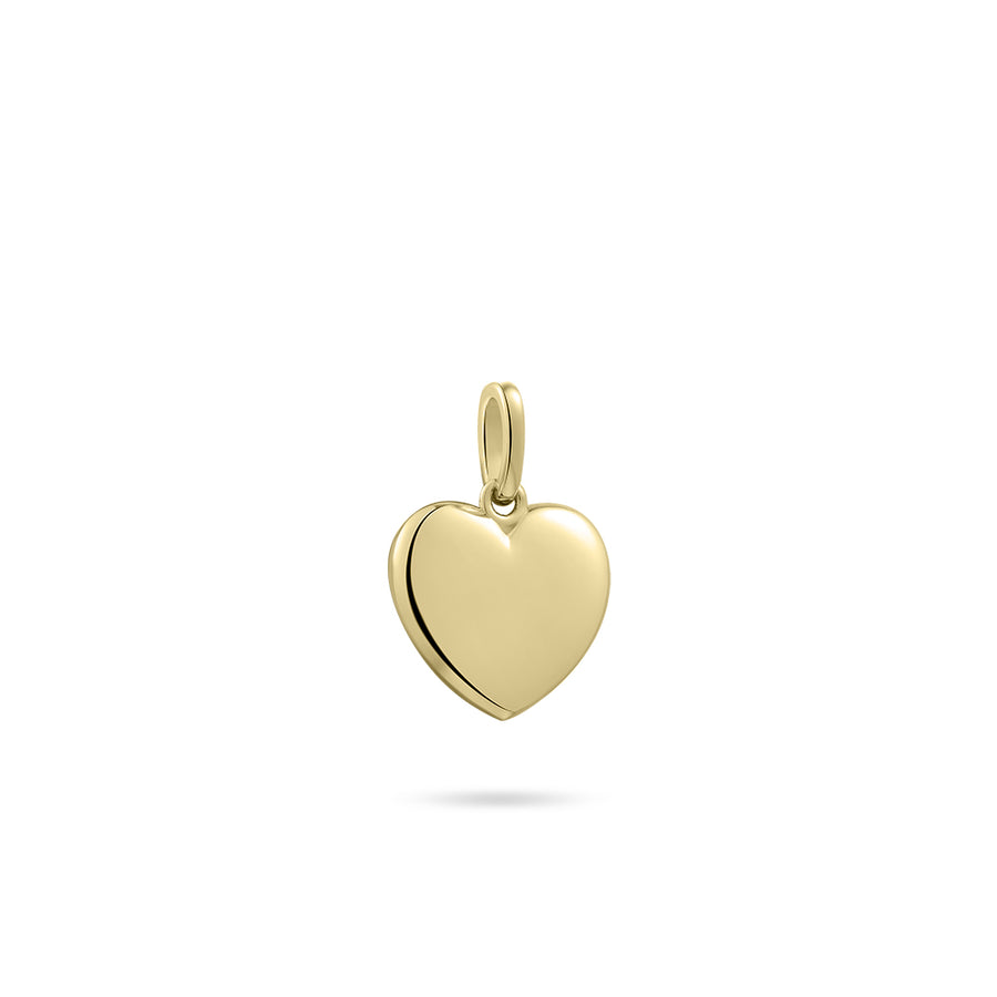 A heart pendant perfect for curating a unique necklace.&nbsp;  925 Sterling Silver. Yellow Gold Plated Silver. P1086/P1086Y