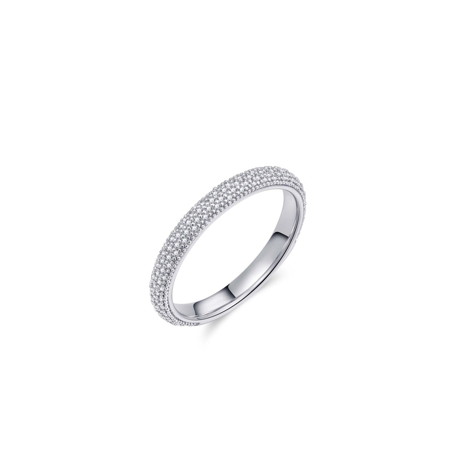 Pave Ring. 925 Sterling Silver