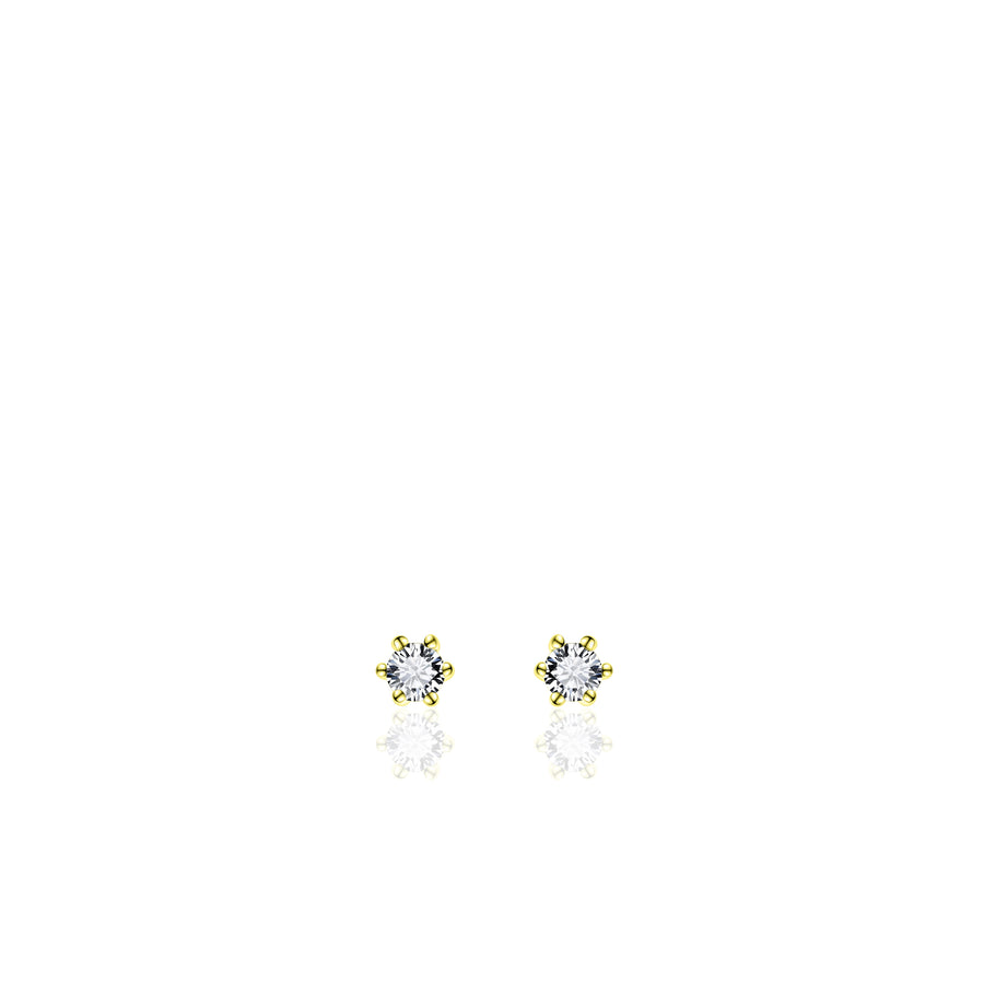 These staple simple sparkle stud earrings are an everyday staple on their own or perfect for completing your ear stack.  925 Sterling Silver. Available in Sterling Silver, Yellow Gold Plated Silver or Rose Gold Plated Silver. SPE02 SPEO2R SPEO2Y