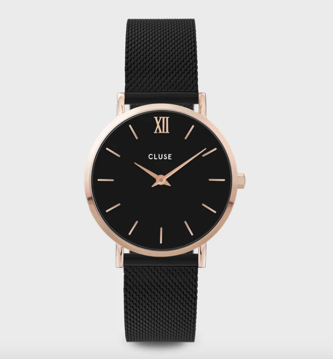 Minuit Mesh Black, Rose Gold Colour - CW0101203024