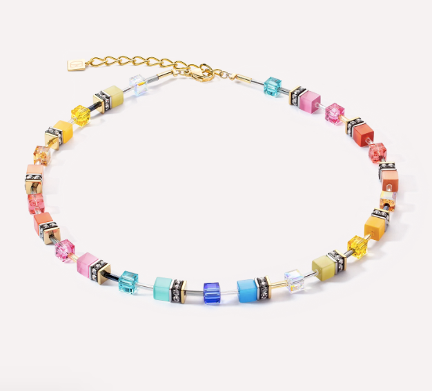 GeoCUBE® Iconic Classic Multicolour Gold necklace 2838101521