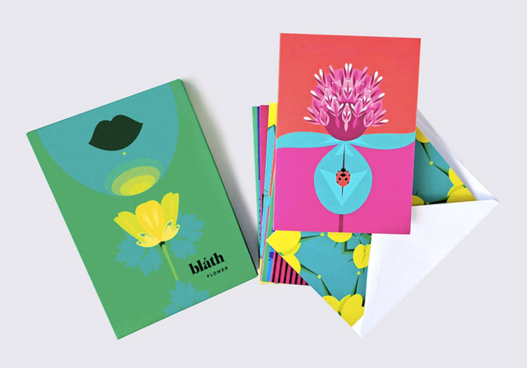 BLÁTH / FLOWER – 10 Greeting cards with envelopes