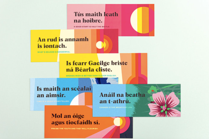 CLISTE / CLEVER – 6 Irish proverb bookmarks