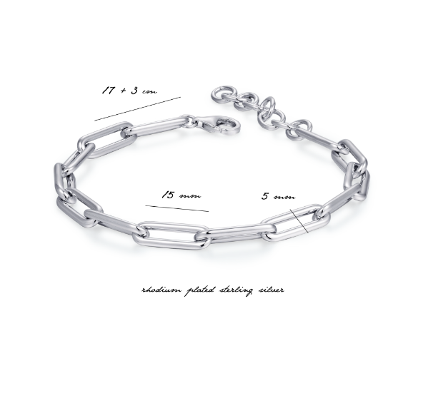 Long Icon Link Bracelet