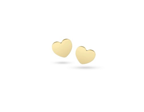 Minimal Heart Ear Studs