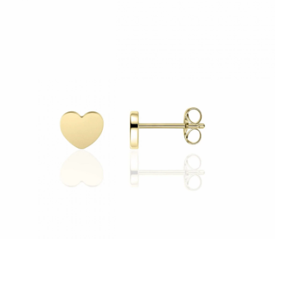 Minimal Heart Ear Studs