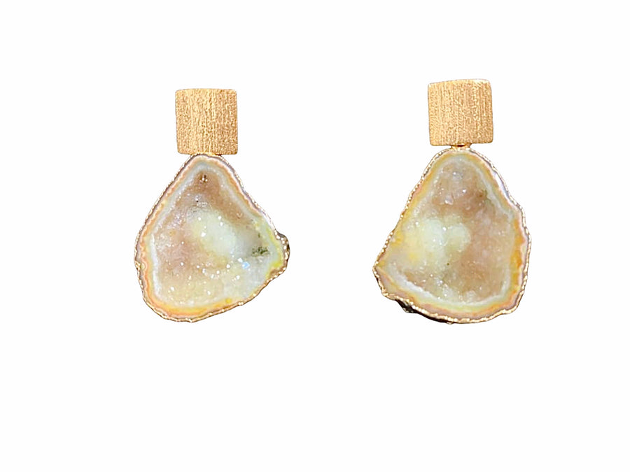 Rocks in the Sky Yellow Earrings