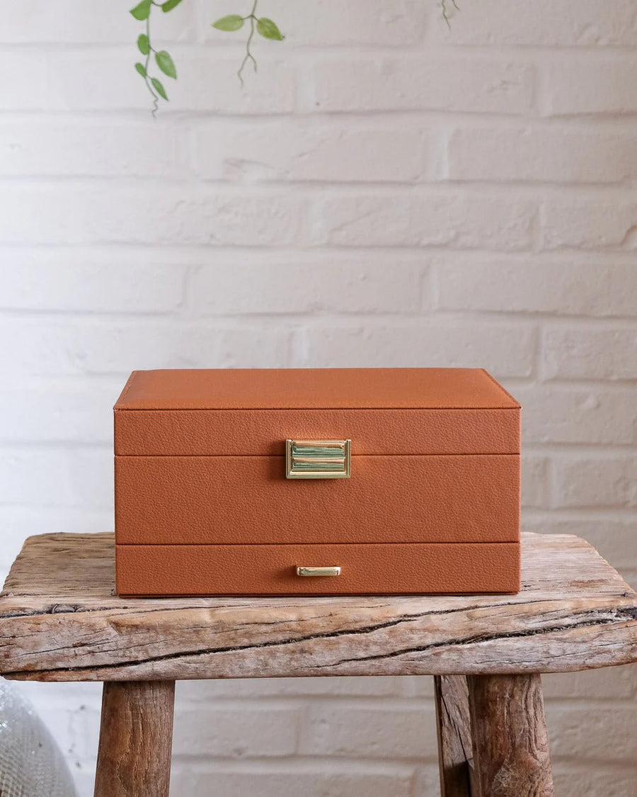 Denise Leather Jewellery Box