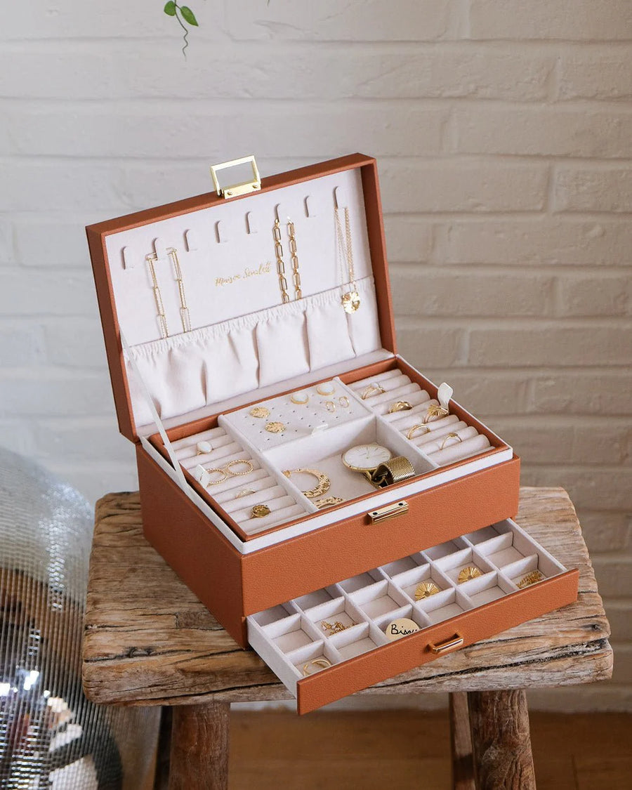 Denise Leather Jewellery Box