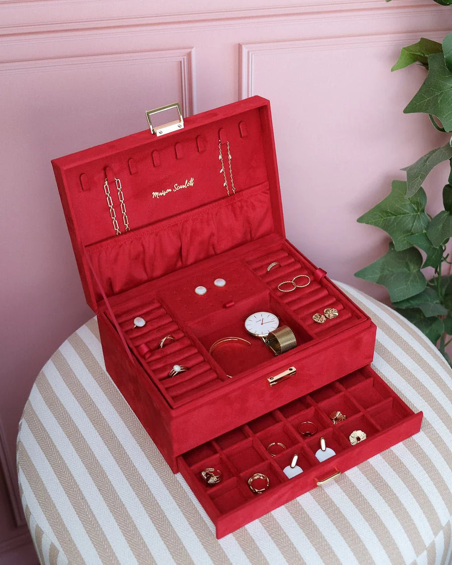 Denise Velvet Jewelry Box