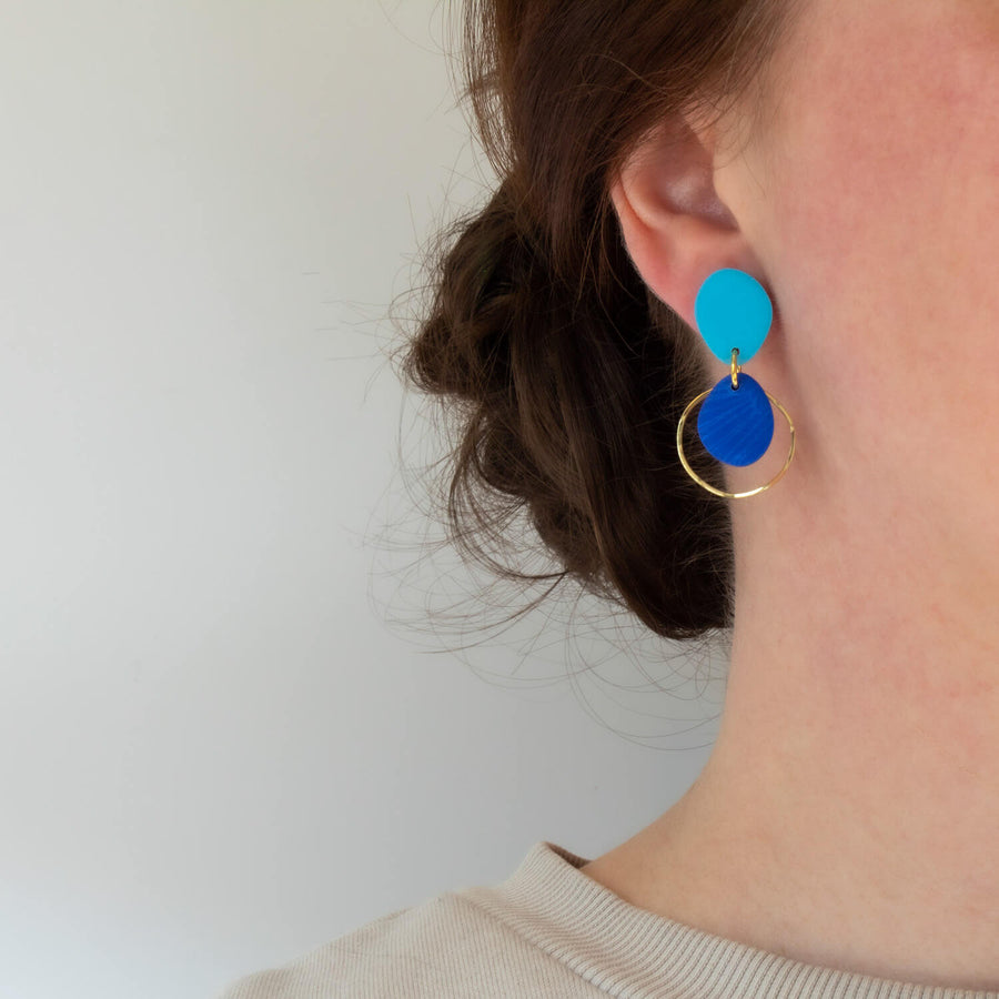 Contra Blue Earrings