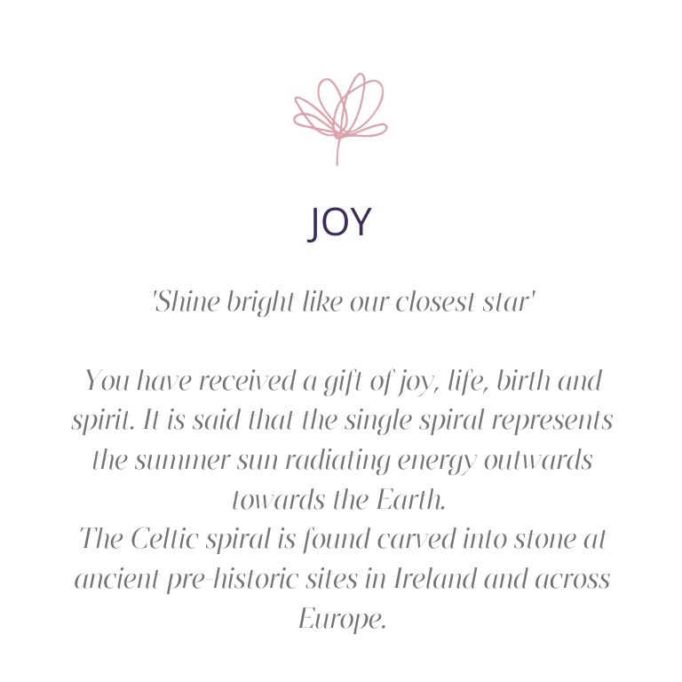 Celtic Spiral Silver Stud Earrings (Symbolising Joy)