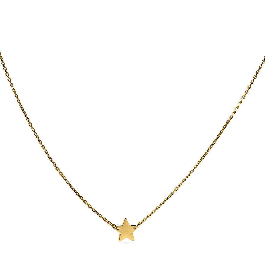 Star necklace; 9ct Gold Necklace; Delicate jewellery