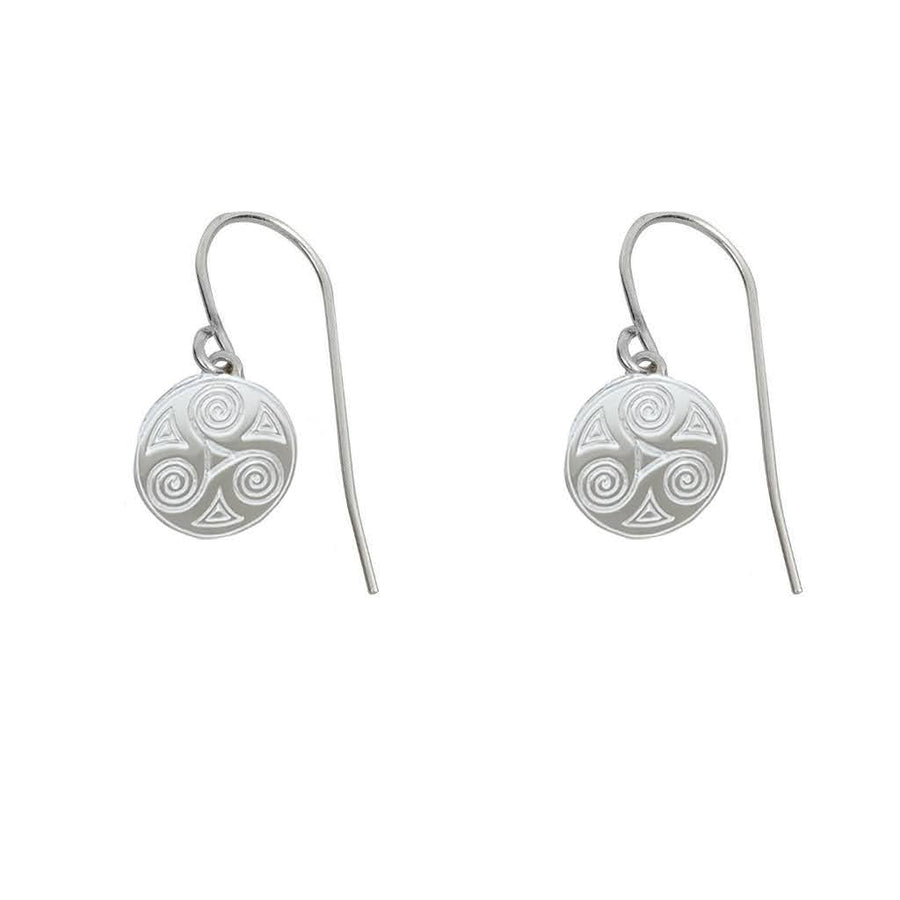 Celtic Triskele drop earrings 