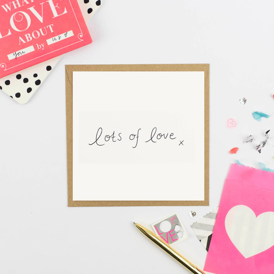 Lots Of Love Greeting Card